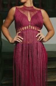 Tenue de soirée colorée