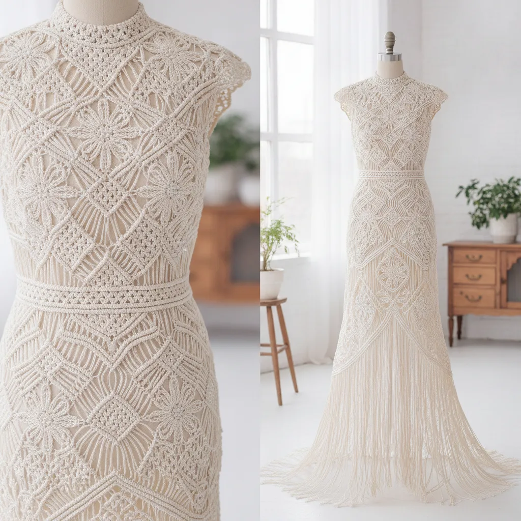 Cordons et fils macramé pour robe de mariée | Guide - cordons fils macrame robe mariee