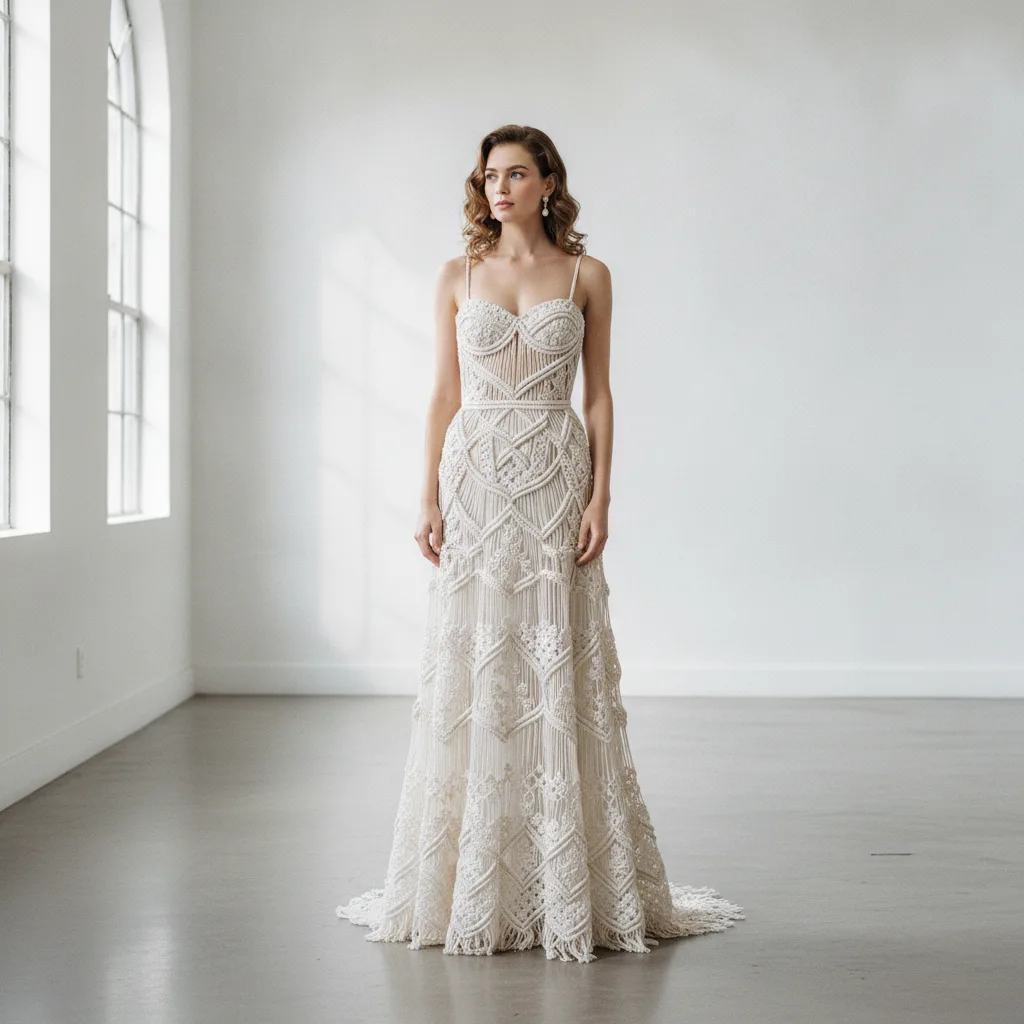 Robe mariée macramé bustier | Guide complet 2026